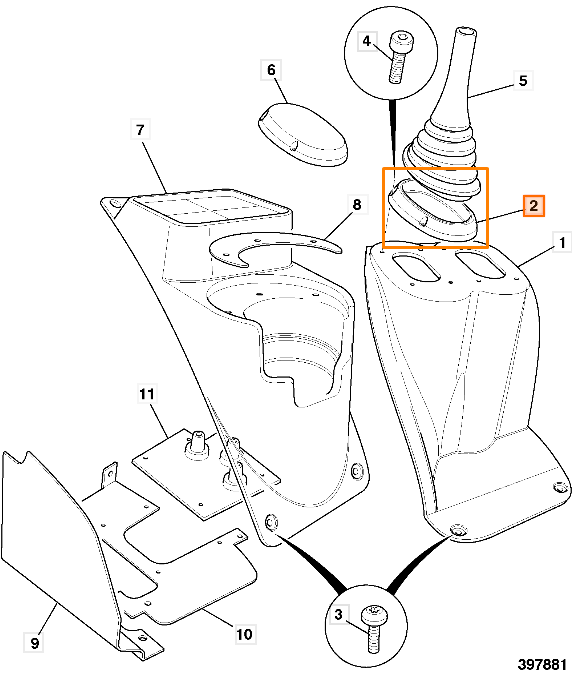 Зажимное кольцо краги экскаватора JCB 821/10159
