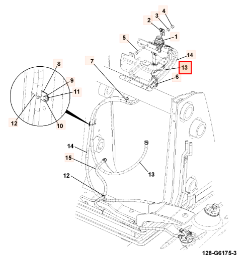 Шланг топливный JCB 332/G6498