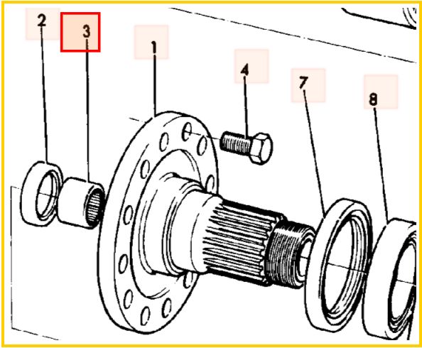 Подшипник полуоси бортового редуктора JCB 3CX 4CX 917/02100 TIMKEN