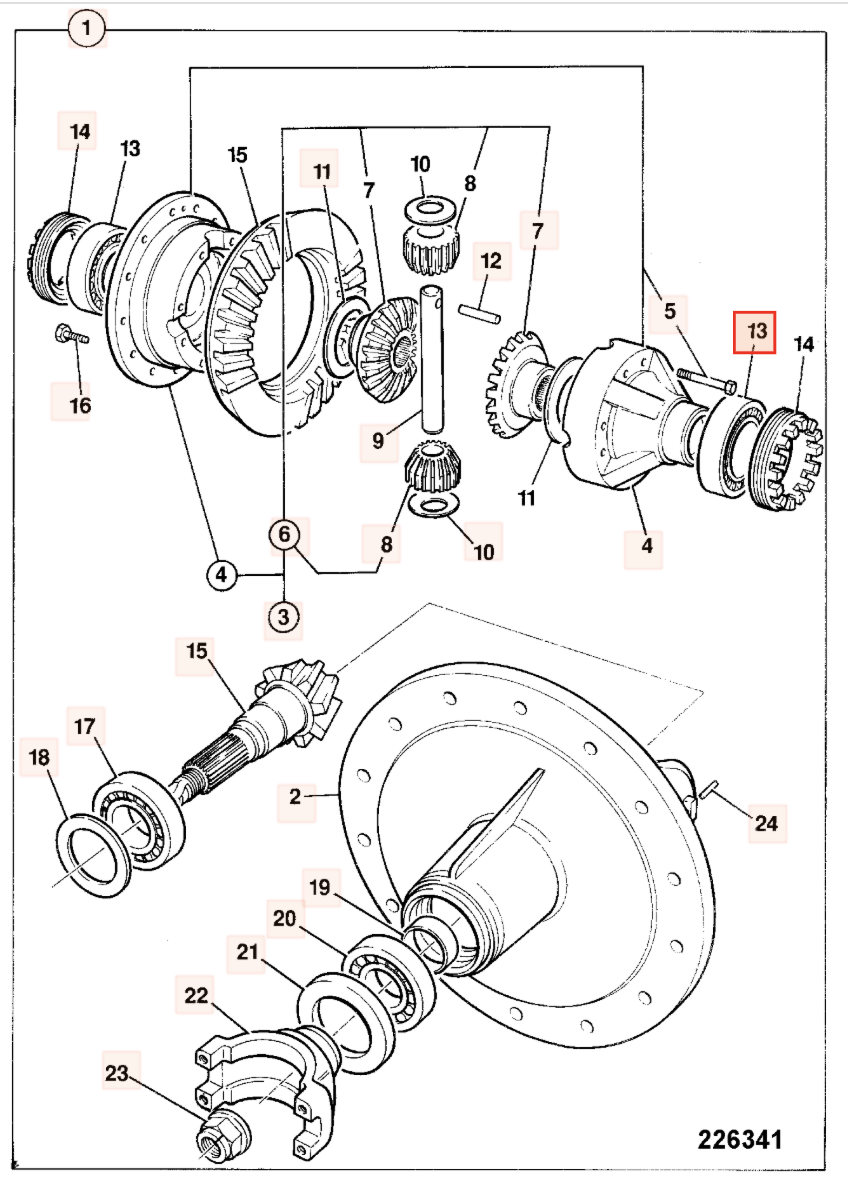 Подшипник дифференциала JCB 907/09200 TIMKEN