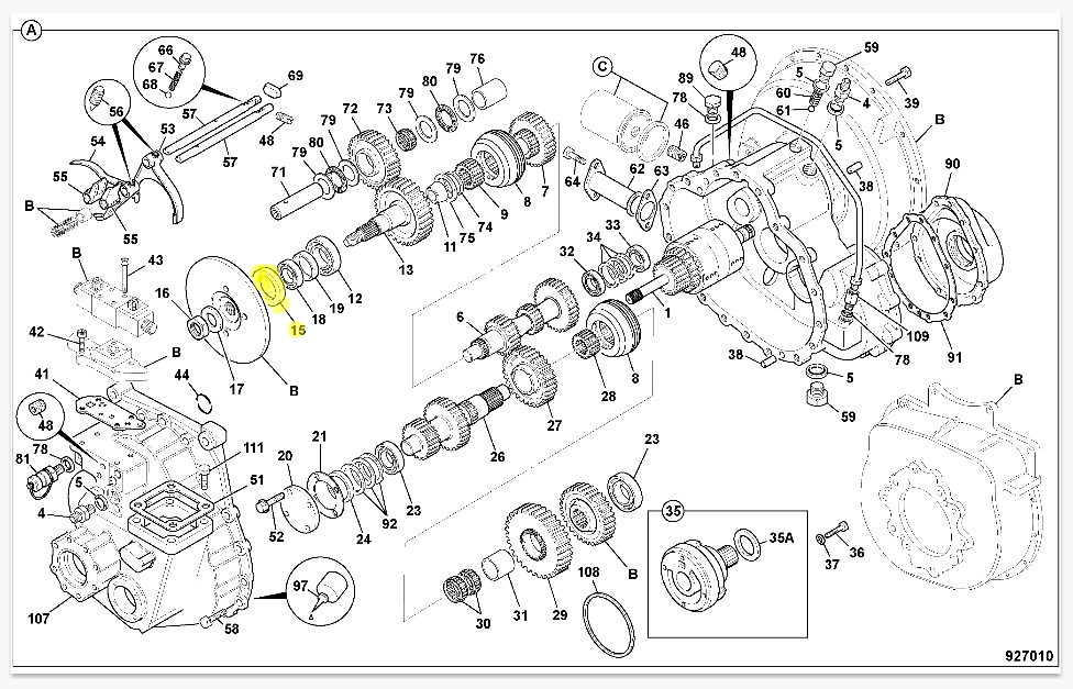 Сальник КПП JCB 904/05100