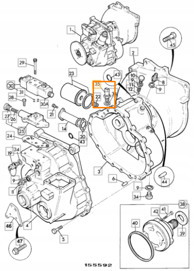Датчик давления масла АКПП JCB 01/80626